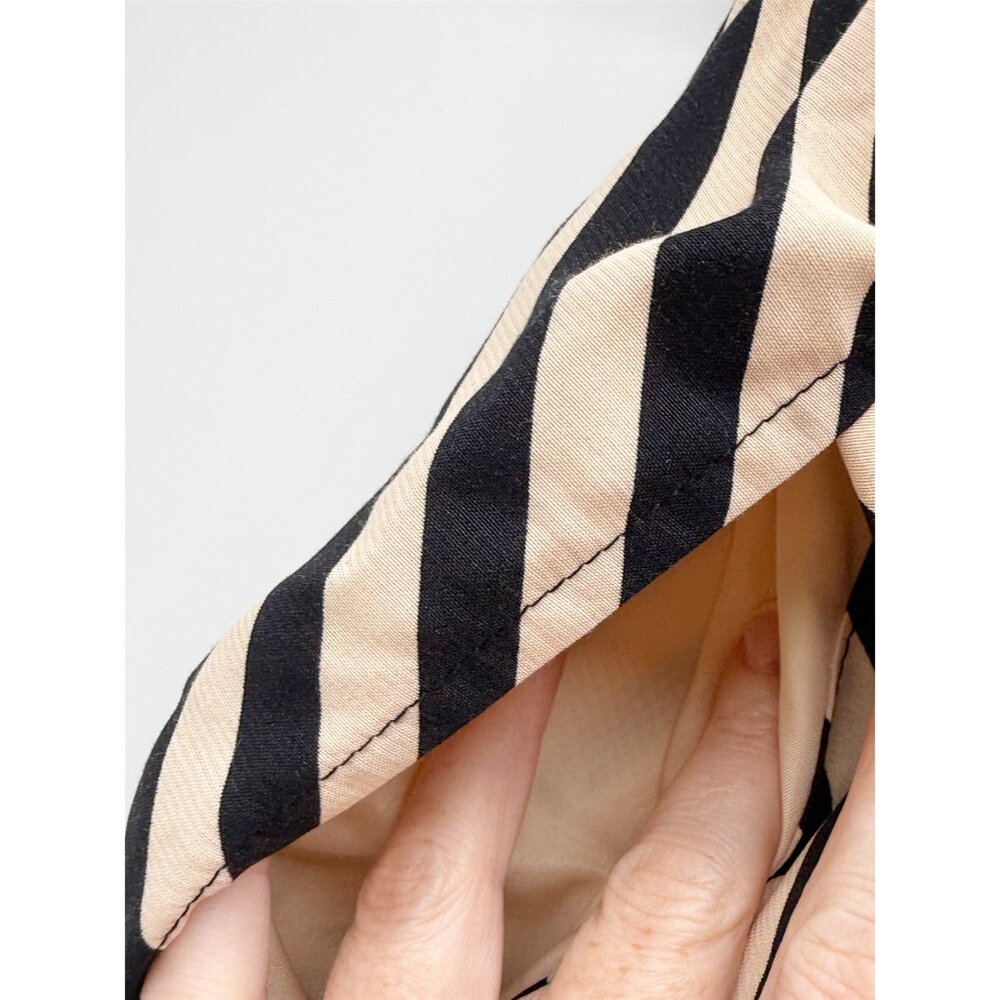 A New Day Cream and Black Striped 100% Rayon Pant Size L - Picture 5 of 7